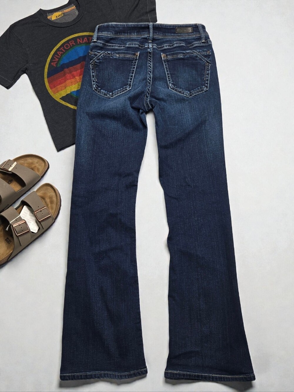 Buckle Black Bootcut Dark Blue Jean Low Rise Size 27 X 32 Fit No. 53 - Picture 9 of 12